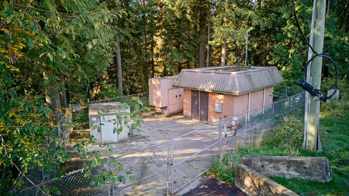 Old 236 Street pump station building