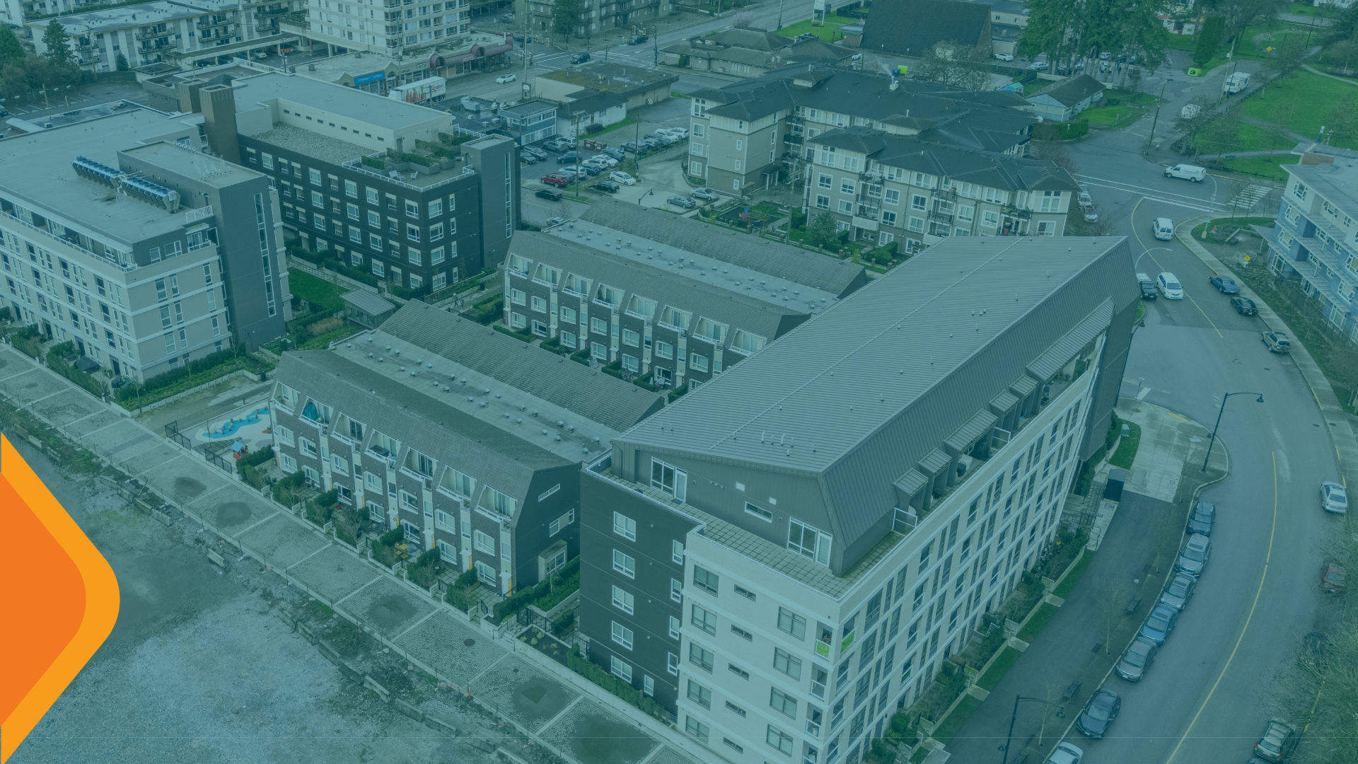 An aerial view of the ERA development in Maple Ridge.