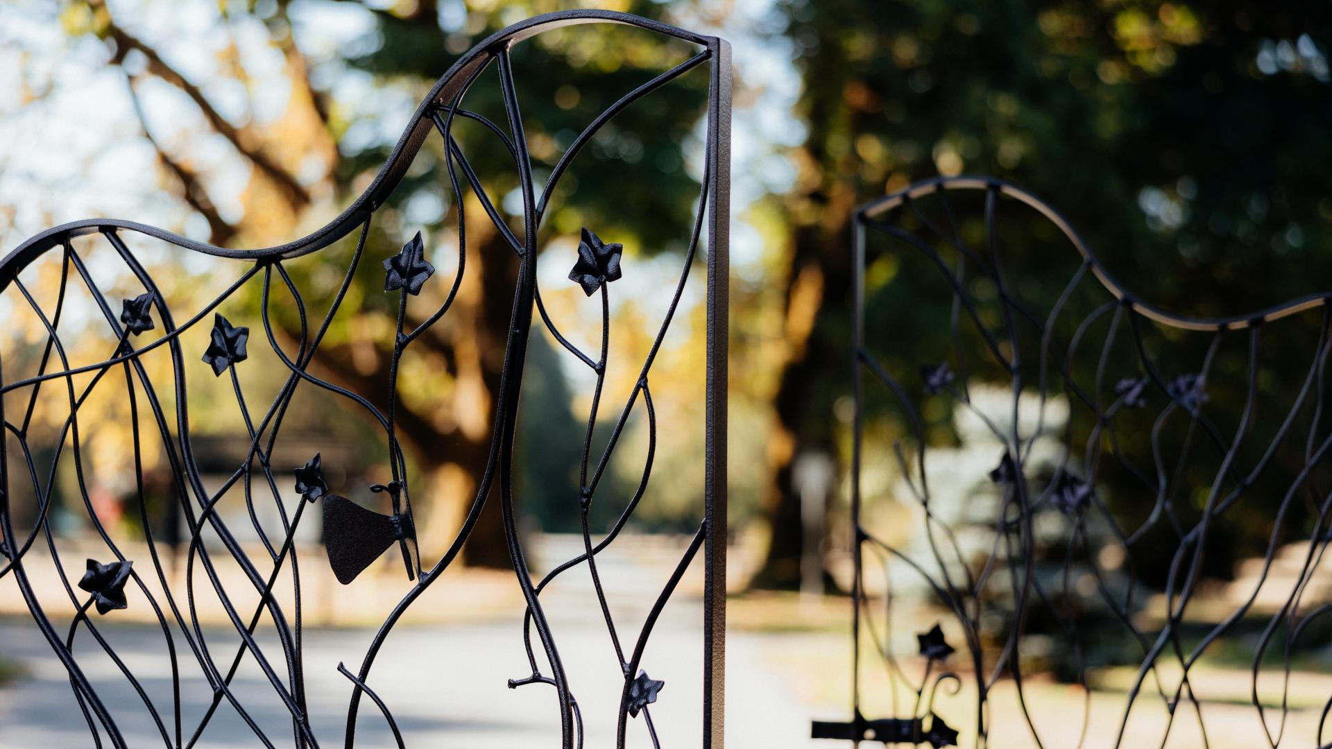 Artist Made Gates to the Cemetery