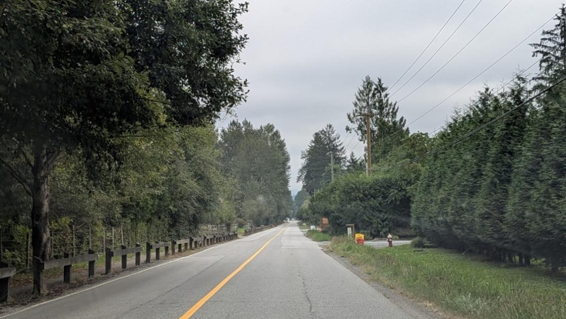 View of the road along 132 Avenue