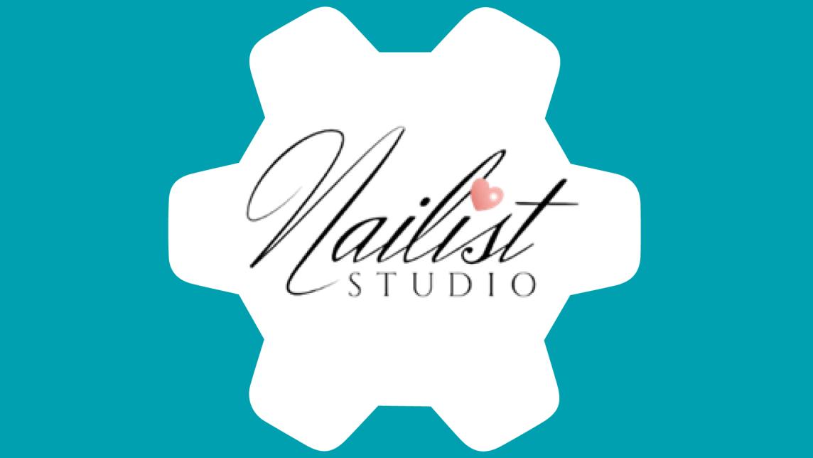 The Nailist Studio logo inside a white gear against a teal background.