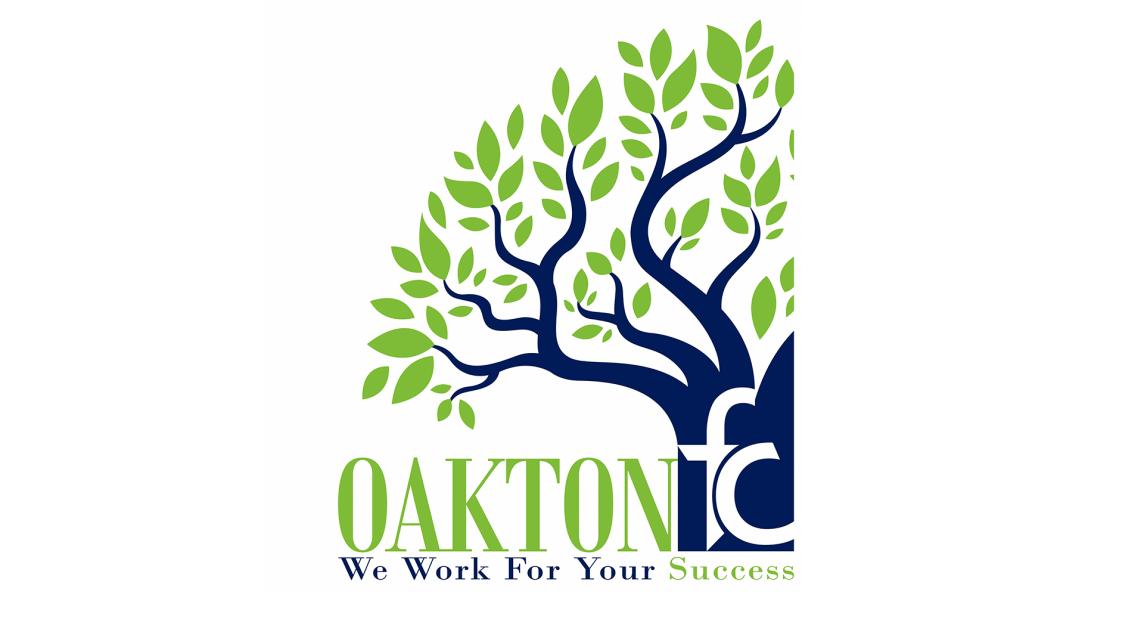 The Oakton Financial logo, stating "We work for your success."