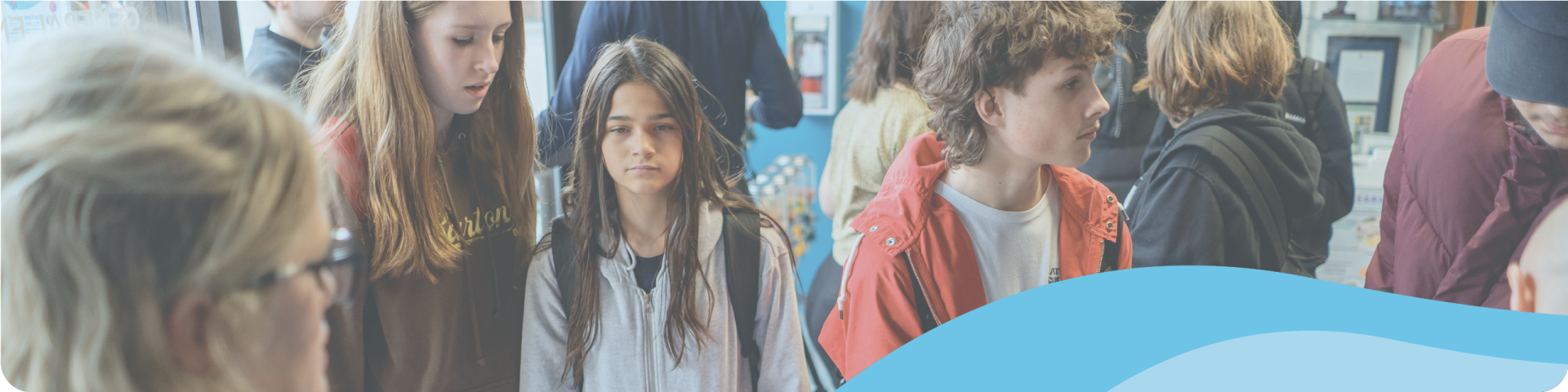 A crowd of youth at the RISE Launch event