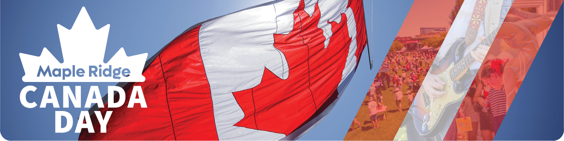 Canadian Flag in the Sky