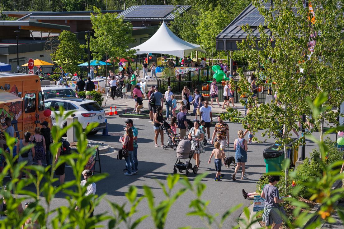 Crowd at Rock the Block at Albion Community Centre