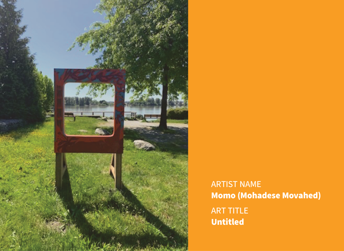Art Frame in a Park Painted by Momo (Mohadese Movahed)