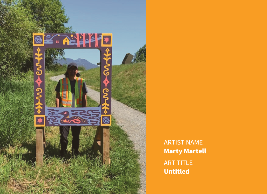 Art Frame in a Park Painted by Marty Martell