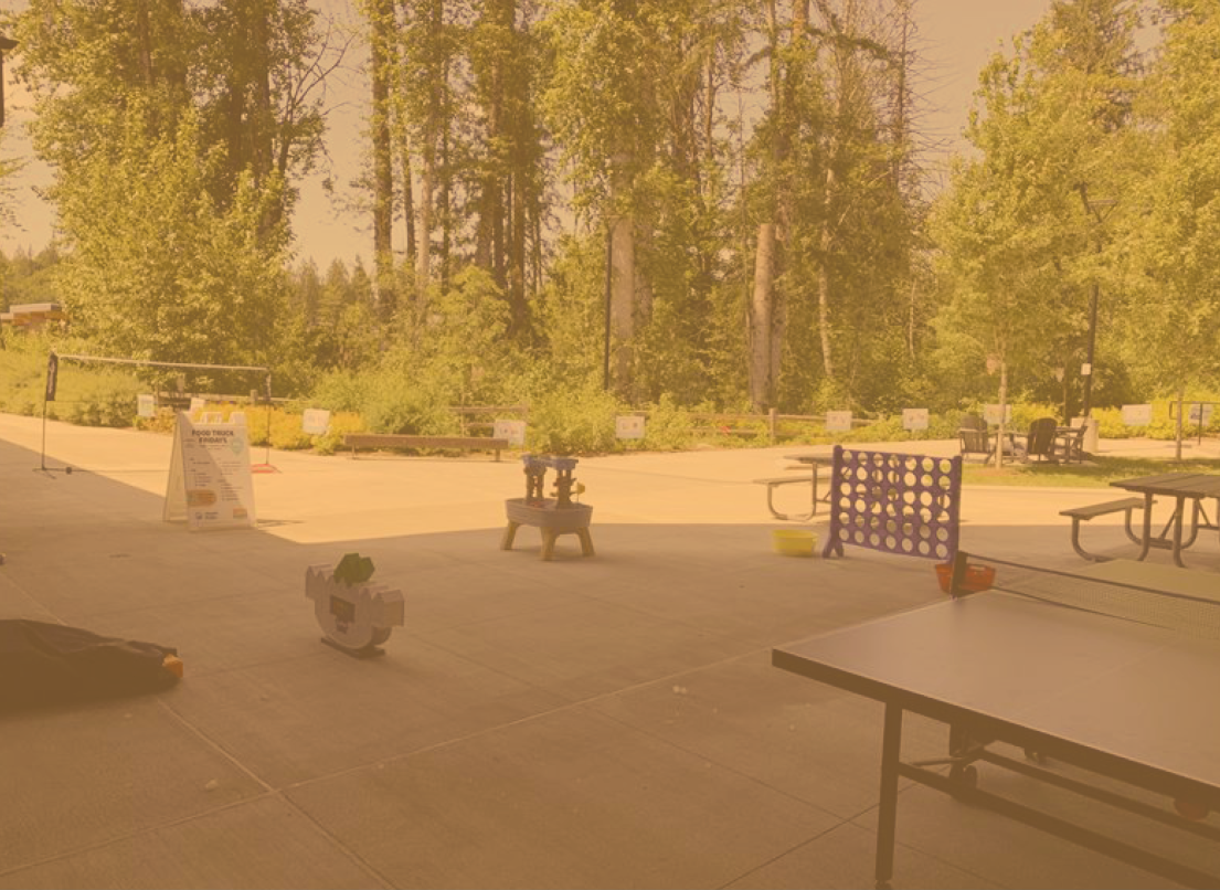 Activities Set Up in the Backyard Space of Albion Community Centre