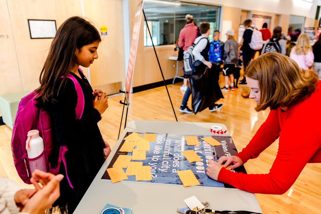 Youth Engaging in Activities at the Back to School Event