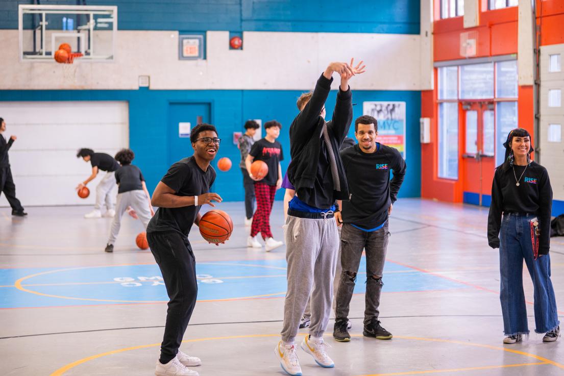 Youth Enjoying Themselves at the RISE Launch Event