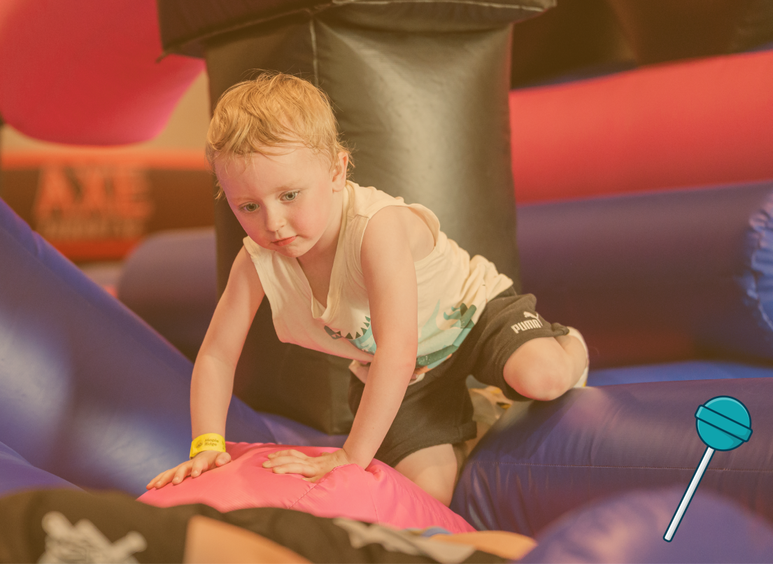 Child in a Bouncy Castle