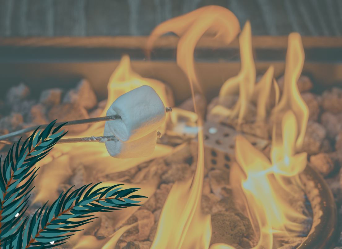 Marshmallows Toasting on an Open Fire