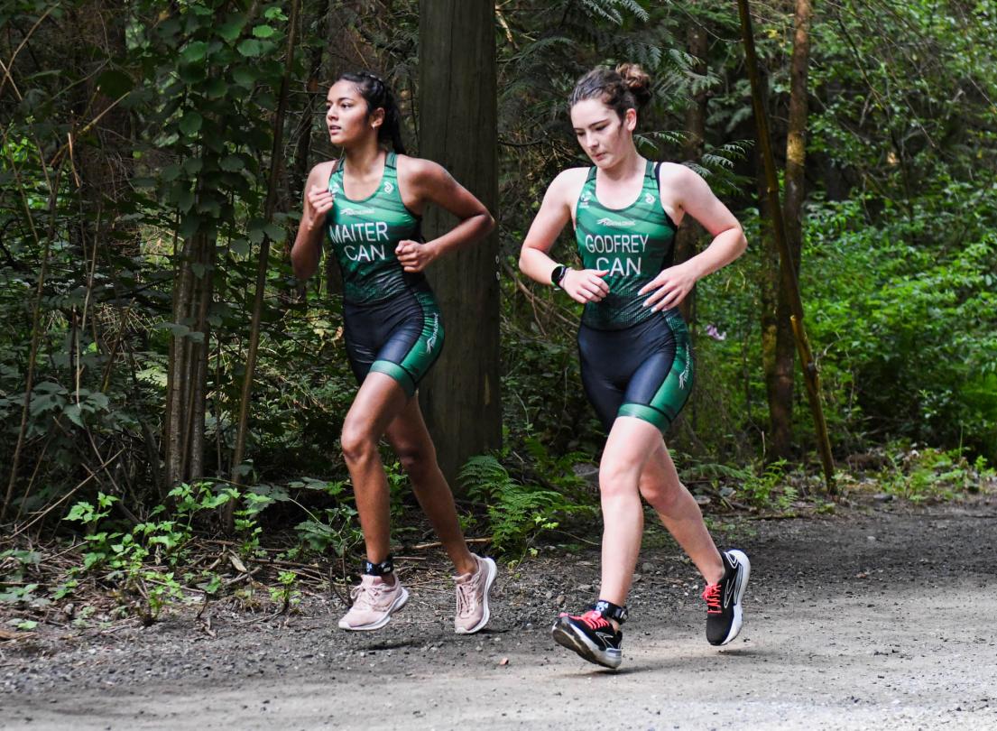 Runners on a Trail in an Event