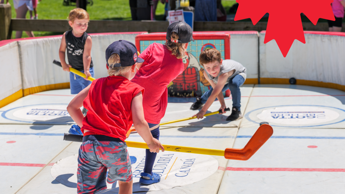 Kids Playing Hockey