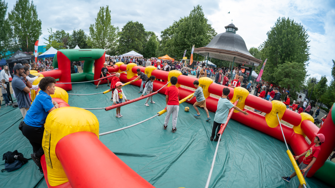 Kids Playing on Canada Day