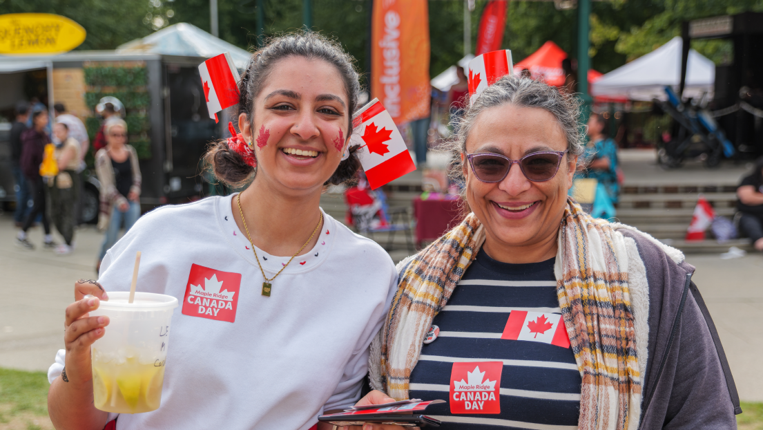 Family on Canada Day