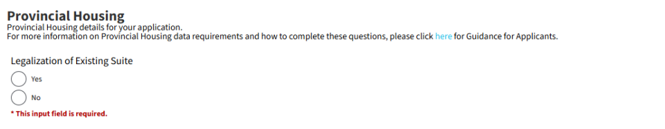 Permit Portal-Provincial Data-Legalization of Existing Suite