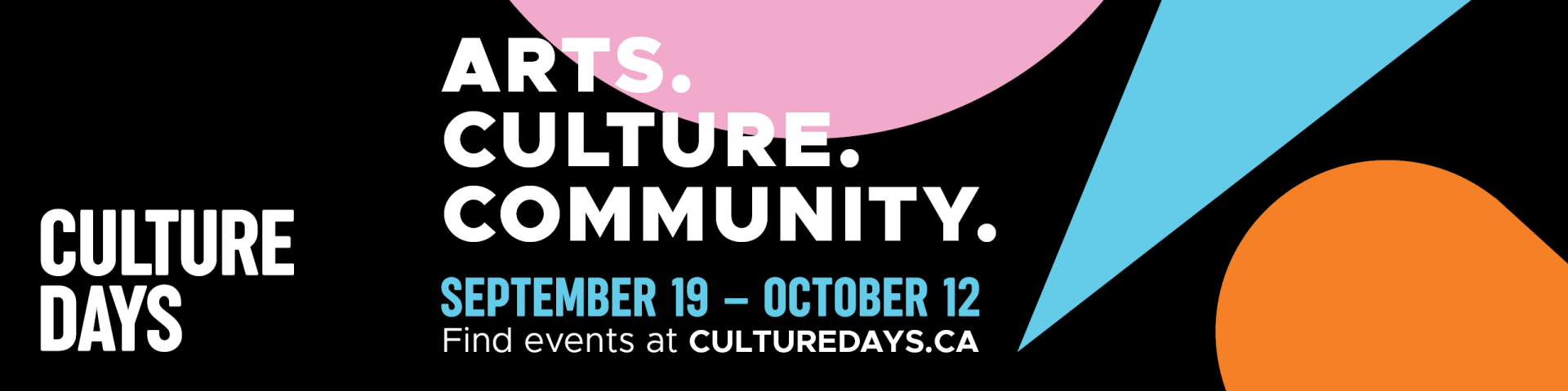 Colourful Shapes with Culture Days Dates and Details