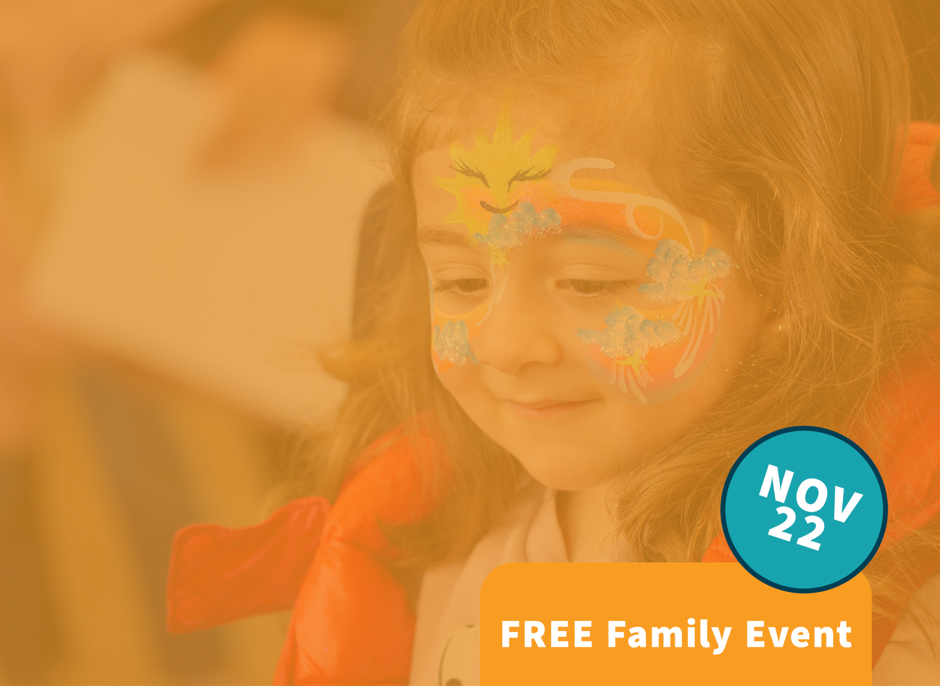 Little Girl with her Face Painted