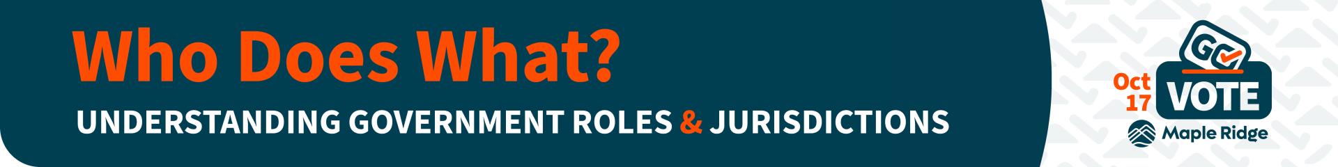 Who Does What? Understanding Government Jurisdictions
